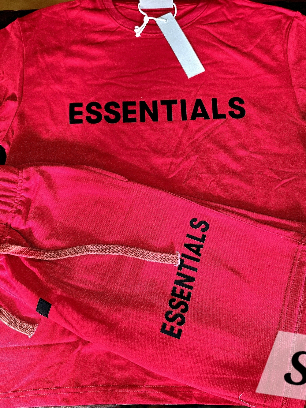Essentials Hot Pink Logo Sweatshirt and Joggers Set
